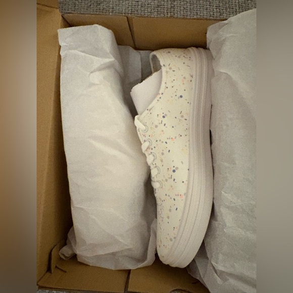 Keds Breezie Confetti Canvas Sneakers White Multi 9 Women New in Box WF65867 - Picture 5 of 16